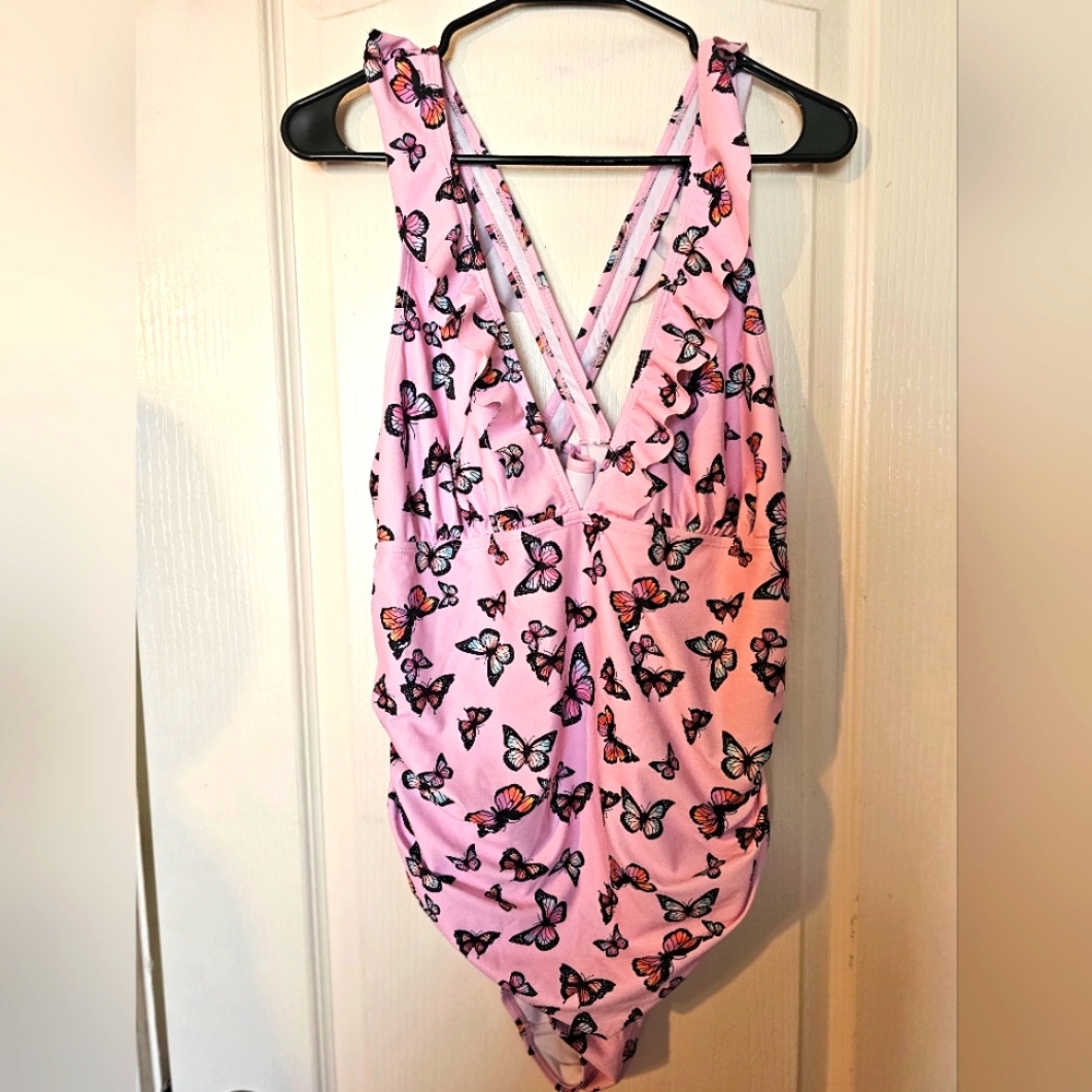 Butterfly 1 piece bathing suit